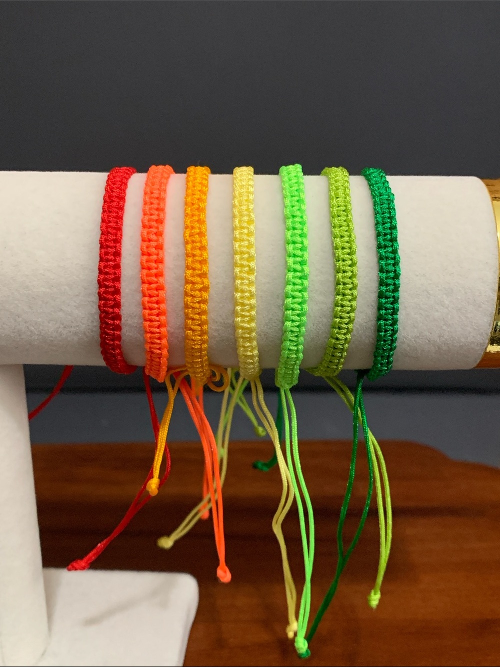 NWT Handmade nylon adjustable bracelet- set of 7